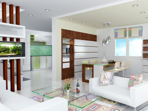 sơn nhà màu trắng sứ