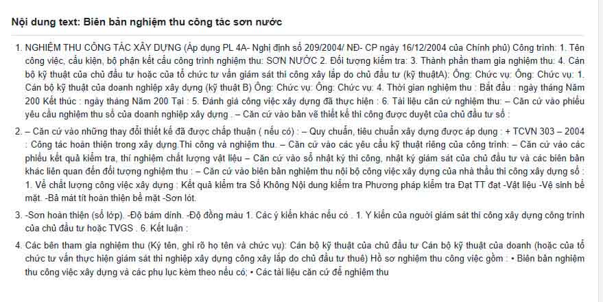 mẫu biên bản nghiệm thu sửa chưa công trình