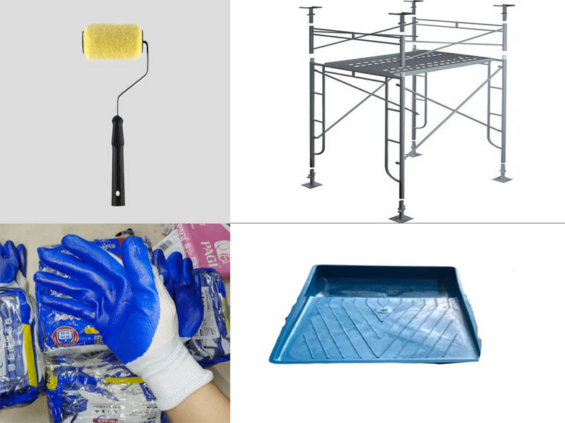 Dụng cụ cần thiết để sơn lại tường cũ